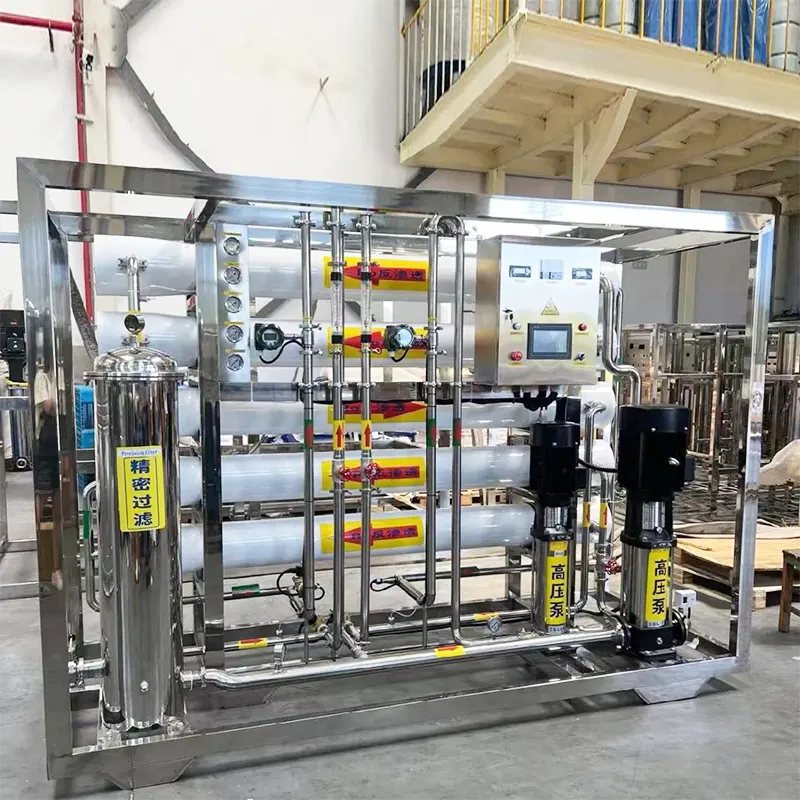 Тамақ өнеркәсібіне арналған 2-деңгейдегі таза су кері осмос жабдығы